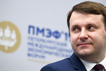 Министр экономического развития России Максим Орешкин во время Петербургского международного экономического форума (ПМЭФ) в&nbsp;Санкт-Петербурге, 6 июня 2019 года