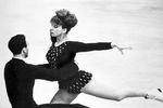 Дуэт Татьяна Анатольевна Тарасова и Георгий Проскурин на льду, 1965 год