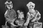 Дети в масках на Хэллоуин, 1955 год