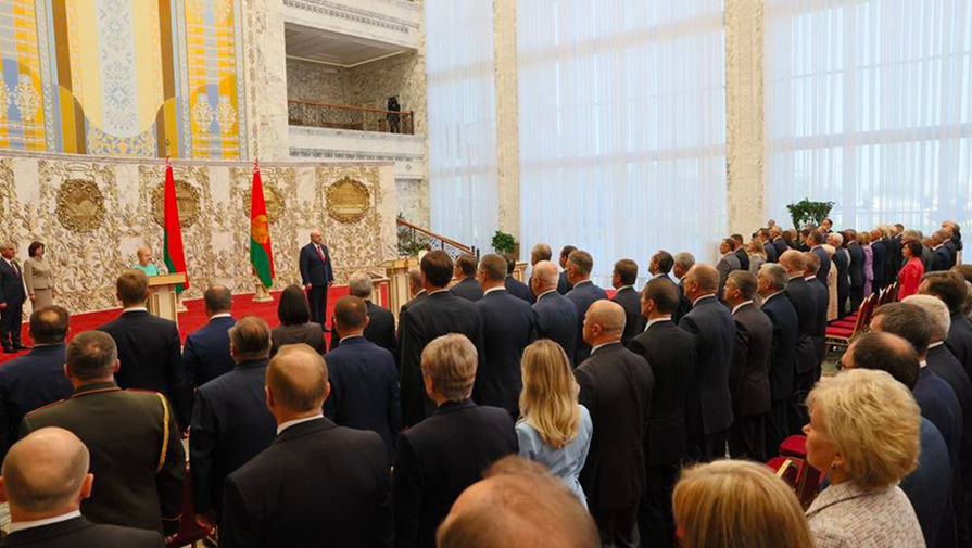 Тайная инаугурация Александра Лукашенко во Дворце независимости, 23 сентября 2020 года