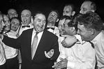 Леонид Утесов с музыкантами, 1958 год