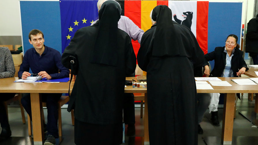 На&nbsp;избирательном участке в&nbsp;Берлине, 24&nbsp;сентября 2017&nbsp;года