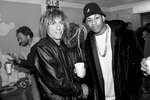 Игги Поп и рэпер LL Cool J на студии звукозаписи в Нью-Йорке, 1989 год