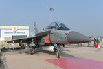 Самолет ВВС Индии LCA на международной выставке Aero India 2025 на территории военно-воздушной базы Yelahanka в Бангалоре, 9 февраля 2025 года 