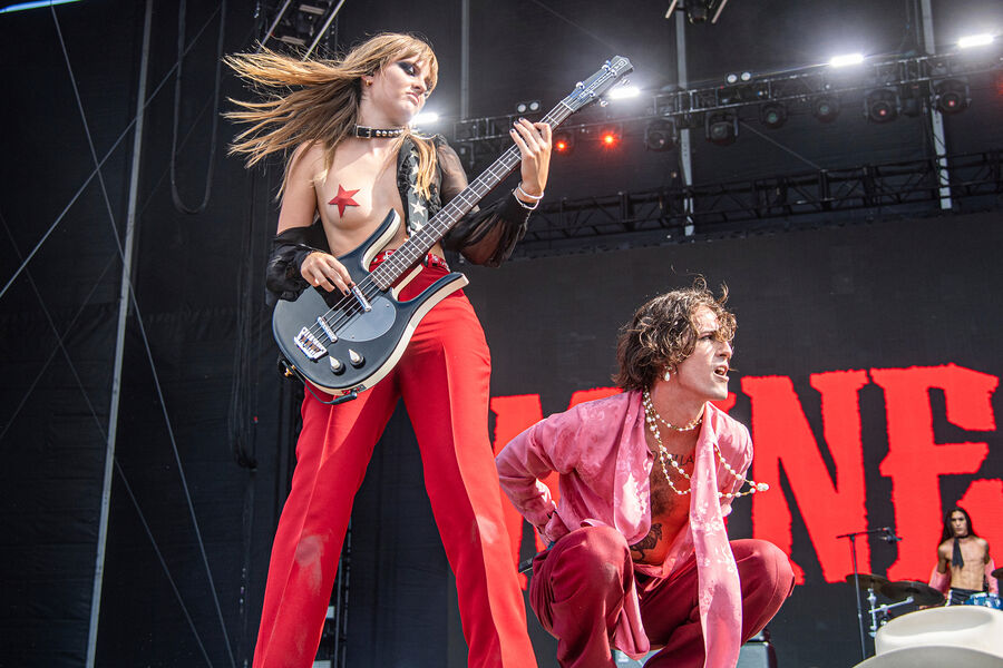 Давид Дамиано и Виктория Де Анджелис во время выступления на&nbsp;фестивале Lollapalooza в&nbsp;Чикаго, США, 2022&nbsp;год