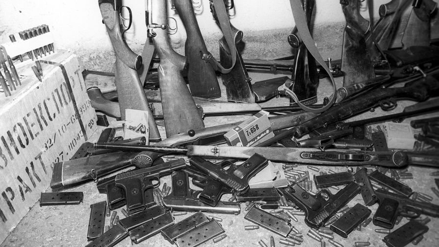Оружие, изъятое у&nbsp;населения Вильнюса, 13&nbsp;января 1991&nbsp;года