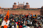Во время протеста фермеров в&nbsp;Нью-Дели, 26&nbsp;января 2021&nbsp;года
