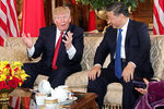 Президент США Дональд Трамп и председатель КНР Си Цзиньпин