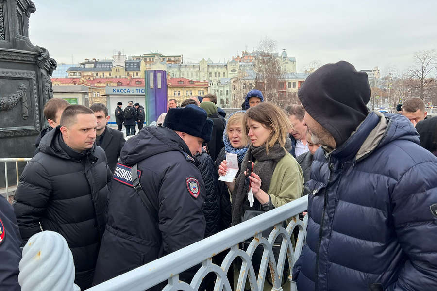 Перед&nbsp;отпеванием лидера ЛДПР Владимира Жириновского в&nbsp;храме Христа Спасителя, 8&nbsp;апреля 2022&nbsp;года