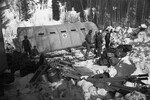 Центральный аэромобильный спасательный отряд ГКЧС РФ во время работы на месте авиакатастрофы