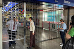 Закрытая станция метро в Бангкоке во время землетрясения, 28 марта 2025 года 