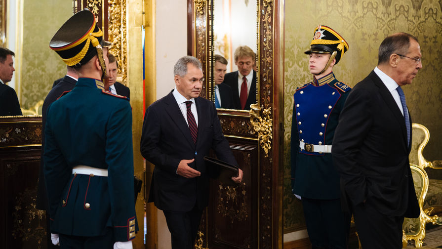 Министр обороны Российской Федерации Сергей Шойгу в Кремле, 5 октября 2017 года