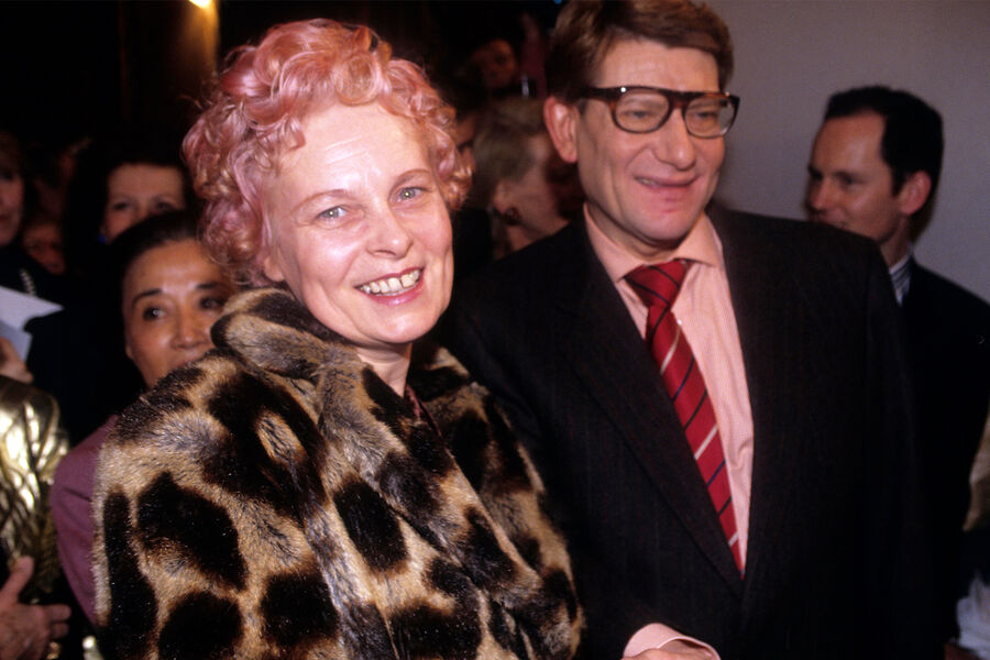 Вивьен Вествуд и Ив Сен-Лоран во время недели моды в&nbsp;Париже, 1991&nbsp;год
