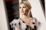 Актриса Эмма Робертс на вечеринке Vanity Fair Oscar Party после 88-й церемонии вручения премии «Оскар», 2016 год
