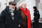Скульптор Зураб Церетели во время церемонии прощания с Олегом Табаковым в МХТ имени Чехова, 15 марта 2018 года