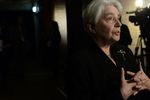 Президент Фонда Солженицына, вдова писателя Наталья Солженицына на открытии Государственного музея истории ГУЛАГа в Москве, 2015 год