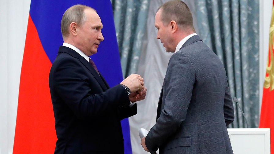 Владимир Путин и Евгений Миронов на&nbsp;церемонии вручения государственных наград РФ в&nbsp;Кремле