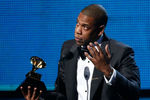 Рэпер Jay-Z на церемонии вручения наград американской Академии звукозаписи Grammy, 2014 год