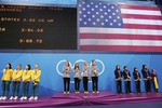 Россия\нки не попали на подиум в смешанной эстафете 4х100 м