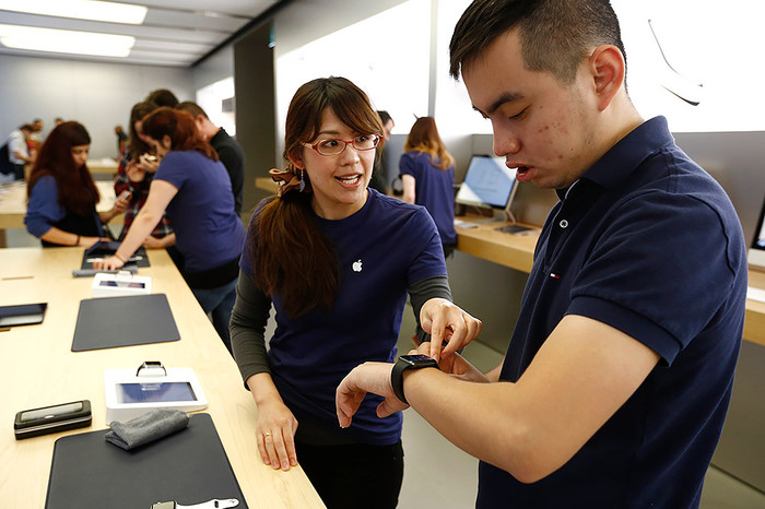 Начало продаж часов Apple Watch в Сиднее, Австралия