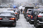 Во время снегопада в Москве, 12 февраля 2021 года