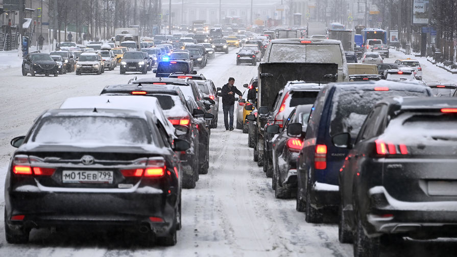 Во время снегопада в&nbsp;Москве, 12&nbsp;февраля 2021&nbsp;года
