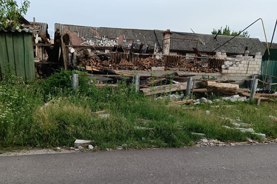 Разрушенные дома в&nbsp;селе, где живет Нина