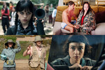 Кадры из сериалов «Уэнздей», «Три сестры», «Платонические отношения», «Чужой: Земля»
