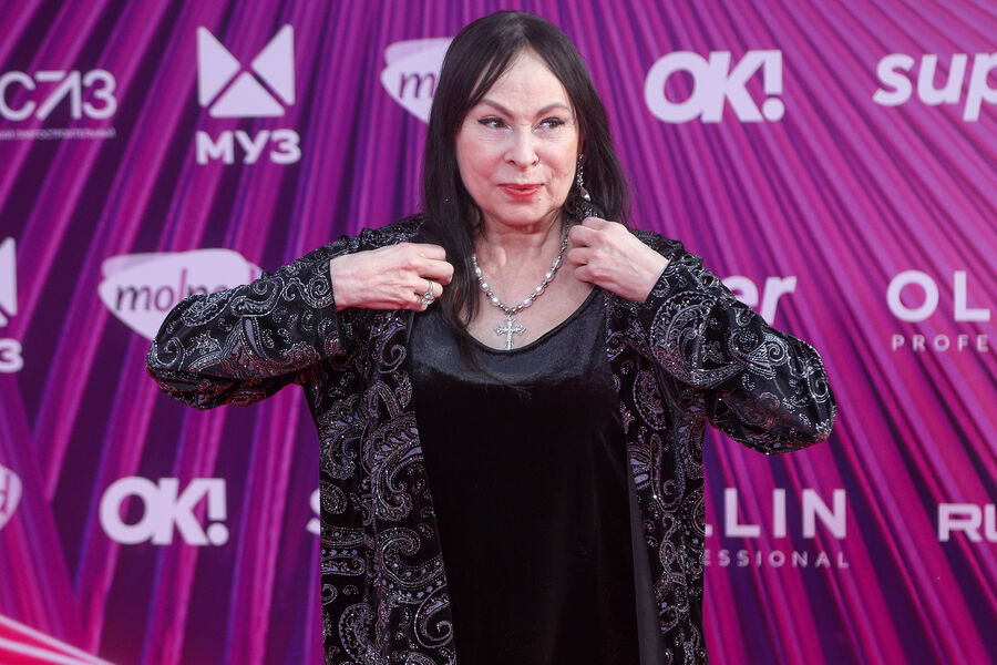 Марина Хлебникова на&nbsp;премии &laquo;МУЗ-ТВ&raquo; в&nbsp;2024 году