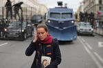 Во время акции протеста «Марш единства» в Минске, 6 сентября 2020 года