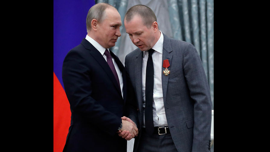 Владимир Путин и Евгений Миронов на&nbsp;церемонии вручения государственных наград РФ в&nbsp;Кремле