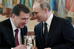 Президент Узбекистана Шавкат Мирзияев и президент России Владимир Путин 