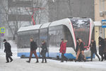 Во время снегопада в Москве, 12 февраля 2021 года