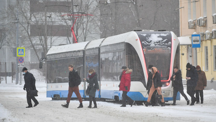Во время снегопада в&nbsp;Москве, 12&nbsp;февраля 2021&nbsp;года