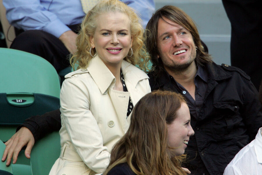 Николь Кидман и Кит Урбан на&nbsp;матче Открытого чемпионата Австралии по&nbsp;теннису в&nbsp;Мельбурне, 2008&nbsp;год