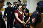 Анна Павликова в Дорогомиловском суде Москвы, 9 августа 2018 года