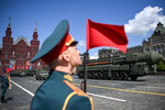 Автономная пусковая установка ПГРК «Ярс» на генеральной репетиции военного парада на Красной площади в честь 79-летия Победы в Великой Отечественной войне, 5 мая 2024 года