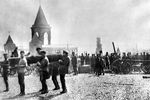 Владимир Ленин на I Всероссийском субботнике во дворе Кремля, 1 мая 1920 года