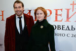 Актеры Даниил Федоров и Нина Курпякова на премьере фильма «Иерей-сан. Исповедь самурая» в Москве