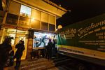 Торговые павильоны у станции метро «Чистые пруды» за несколько часов до сноса