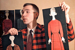 Вячеслав Зайцев с эскизами в руках, 1964 год