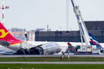На месте крушения самолета Sukhoi Superjet 100, следовавшего рейсом «Аэрофлота» SU1492 из Москвы в Мурманск, в аэропорту Шереметьево, 6 мая 2019 года