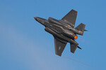 Самолет F-35 на Международном авиационно-космическом салоне Dubai Airshow-2023 в Дубае