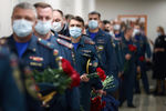 На церемонии прощания с главой МЧС РФ Евгением Зиничевым, 10 сентября 2021 года