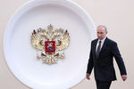 Президент России Владимир Путин перед началом церемонии инаугурации в Кремле, 7 мая 2018 года