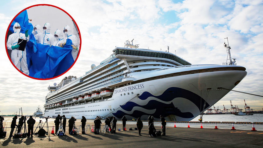 Ситуация у&nbsp;круизного лайнера Diamond Princess, находящегося на&nbsp;карантине около&nbsp;японского города Иокогама, 7 февраля 2020 года