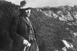 Ленин во время прогулки в окрестностях местечка Закопане, 1914 год