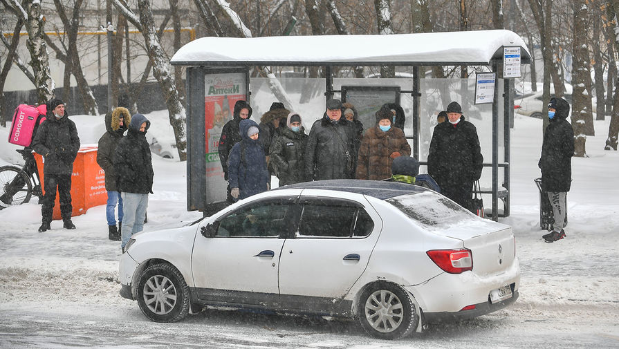 Во время снегопада в&nbsp;Москве, 12&nbsp;февраля 2021&nbsp;года