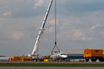 На месте крушения самолета Sukhoi Superjet 100, следовавшего рейсом «Аэрофлота» SU1492 из Москвы в Мурманск, в аэропорту Шереметьево, 6 мая 2019 года