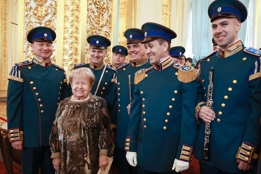 Народная артистка СССР, композитор Александра Пахмутова на&nbsp;церемонии инаугурации президента РФ Владимира Путина в&nbsp;Кремле, 7&nbsp;мая 2024&nbsp;года